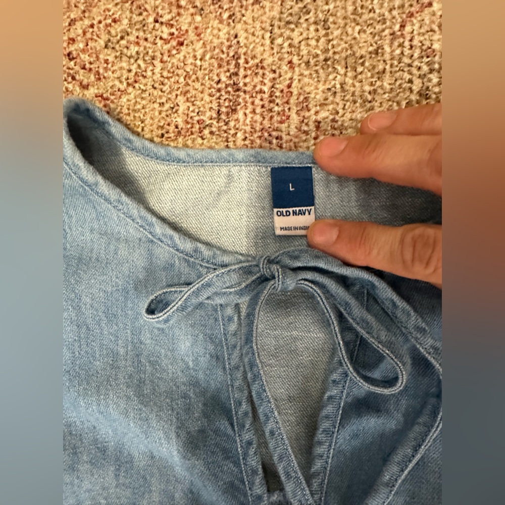 Old Navy Light Blue Denim Dress - Picture 6 of 16
